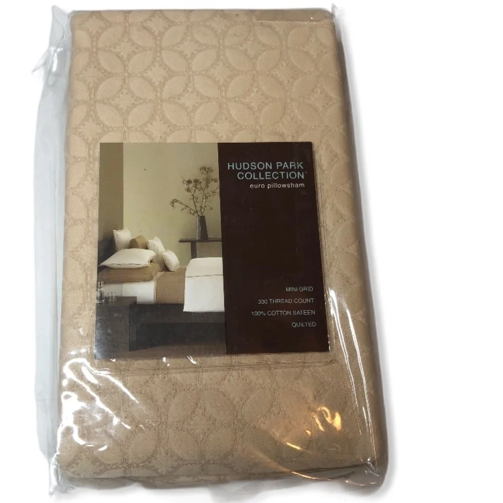 Hudson park collection  beige euro pillowsham